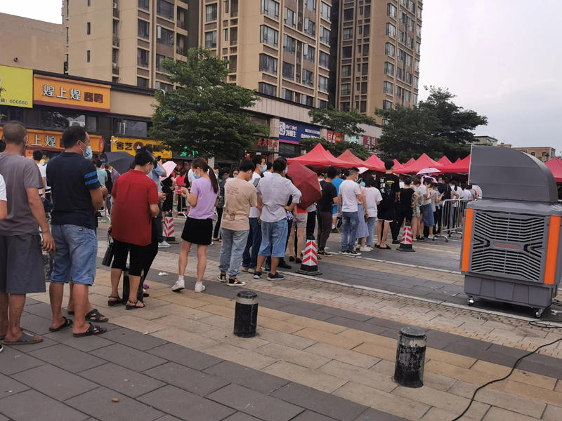 東莞全城核酸檢測，瑞泰風關(guān)愛在行動，斗酷暑，送清涼！